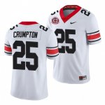 Georgia Bulldogs Ahkil Crumpton Men's #25 Alternate 40th Anniversary White Football NCAA Jersey 2406VUTN0