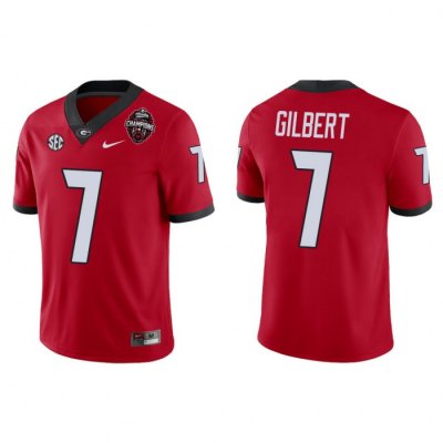 Georgia Bulldogs Arik Gilbert Men's #14 2022 National Champions Playoff Red Game Football NCAA Jersey 2406LBYY2