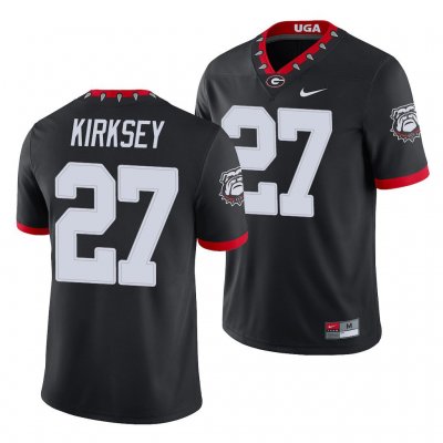 Georgia Bulldogs Austin Kirksey Men's #27 Alternate Black Game Football NCAA Jersey 2406IVWL4