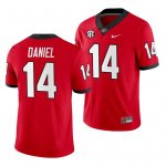 Georgia Bulldogs D.J. Daniel Men's #14 Away White Game Football NCAA Jersey 2406IOXJ1