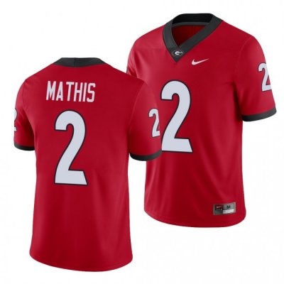 Georgia Bulldogs D'Wan Mathis Men's #2 Player Alumni Red Football NCAA Jersey 2406QXYS7