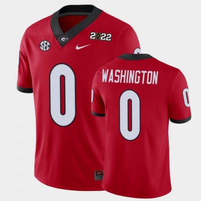 Georgia Bulldogs Darnell Washington Men's #0 Game 2021 National Champions Red Football NCAA Jersey 2406VBOX4