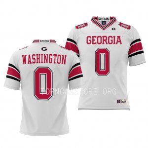 Georgia Bulldogs Darnell Washington Youth #0 Pick-A-Player White Football NCAA Jersey 2406TRSM2