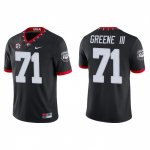 Georgia Bulldogs Earnest Greene III Men's #71 Game Alternate Black Football NCAA Jersey 2406YWGS1