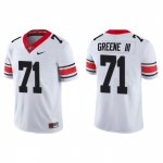 Georgia Bulldogs Earnest Greene III Men's #71 Game Alternate White Football NCAA Jersey 2406QCDF7