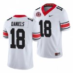 Georgia Bulldogs JT Daniels Men's #18 Alternate 40th Anniversary White Football NCAA Jersey 2406ODGS2