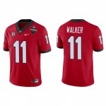 Georgia Bulldogs Jalon Walker Men's #11 2022 National Champions Playoff Red Game Football NCAA Jersey 2406KUJR5