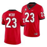 Georgia Bulldogs Mark Webb Men's #23 Home Red Game Football NCAA Jersey 2406LCIJ8