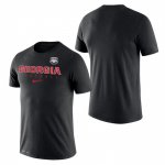 Georgia Bulldogs Men's Black Practice Legend Performance Football NCAA T-Shirt 2406CWWK5