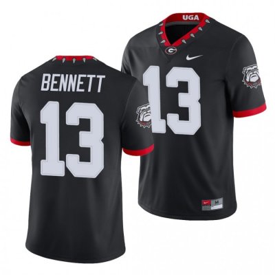 Georgia Bulldogs Stetson Bennett Men's #13 Alternate Black Game Football NCAA Jersey 2406SIWV2