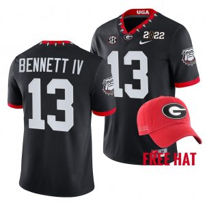 Georgia Bulldogs Stetson Bennett Men's #13 Champions 2021 Orange Bowl CFP Black Football NCAA Jersey 2406YNMW8