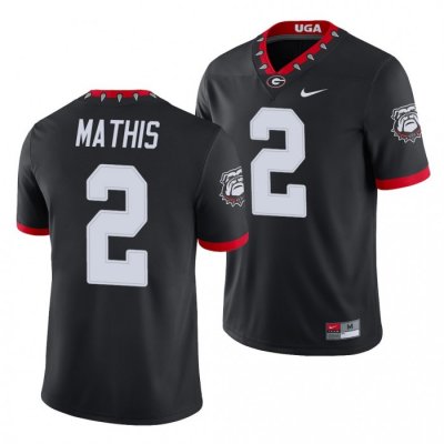 Georgia Bulldogs D'Wan Mathis Men's #2 Game Alternate Black Football NCAA Jersey 2406EINI2