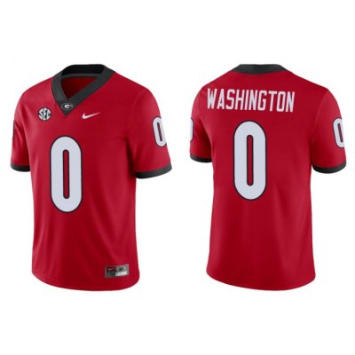 Georgia Bulldogs Darnell Washington Men's #0 Red Game Football NCAA Jersey 2406FEZW5