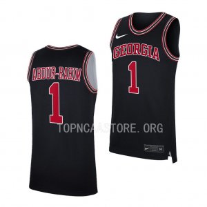 Georgia Bulldogs Jabri Abdur-Rahim Men's #1 Black Throwback 2022-23 Basketball NCAA Jersey 2406GEJW1