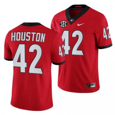 Georgia Bulldogs Justin Houston Men's #42 Red Football NCAA Jersey 2406PTFD1