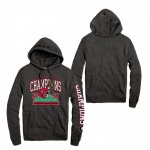 Georgia Bulldogs Men's Playoff League Collegiate Wear Two-Hit Tri-Blend Pullover 2022 National Champions Heather Charcoal Football NCAA Hoodie 2406KFFA4