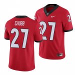 Georgia Bulldogs Nick Chubb Men's #27 Red Limited Football NCAA Jersey 2406TWMM1