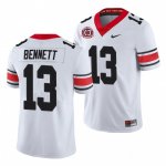 Georgia Bulldogs Stetson Bennett Men's #13 40th Anniversary White Alternate Football NCAA Jersey 2406DQVN7