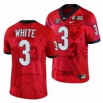 Georgia Bulldogs Zamir White Men's #3 hip 2022 National Champions Red Decisive Highlights Football NCAA Jersey 2406SKTV6