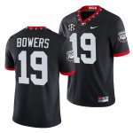 Georgia Bulldogs Brock Bowers Men's #19 2021-22 Black 100th Anniversary Mascot Game Football NCAA Jersey 2406HSVH6