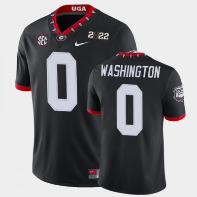 Georgia Bulldogs Darnell Washington Men's #0 Game 2021 National Champions Black Football NCAA Jersey 2406SZMO5