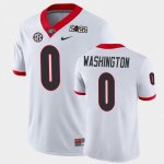 Georgia Bulldogs Darnell Washington Men's #0 Game 2021 National Champions White Football NCAA Jersey 2406GOEK8