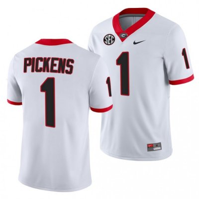 Georgia Bulldogs George Pickens Men's #1 1 White Football NCAA Jersey 2406KLBG6