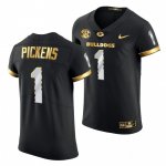 Georgia Bulldogs George Pickens Men's #1 Black Golden Edition Football NCAA Jersey 2406BGSO8