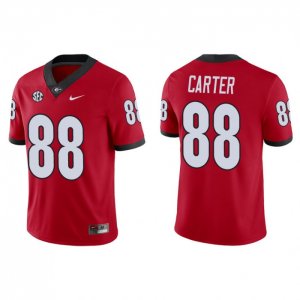 Georgia Bulldogs Jalen Carter Men's #88 Red Game Football NCAA Jersey 2406AMIN6