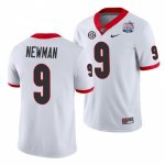 Georgia Bulldogs Jamie Newman Men's #9 White 2021 Peach Bowl Football NCAA Jersey 2406CNQC2