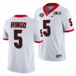 Georgia Bulldogs Kelee Ringo Men's #5 CFP 2021 White National Champions Football NCAA Jersey 2406PJUP2