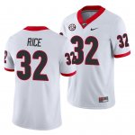 Georgia Bulldogs Monty Rice Men's #32 Away White Game Football NCAA Jersey 2406RTRY3