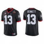 Georgia Bulldogs Stetson Bennett Men's #13 2022 National Champions Playoff Black Game Football NCAA Jersey 2406EQNM5