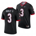 Georgia Bulldogs Todd Gurley II Men's #3 Alternate Black Legend Football NCAA Jersey 2406OLLJ4