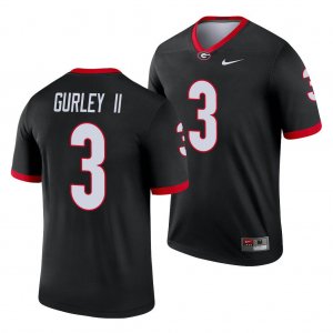 Georgia Bulldogs Todd Gurley II Men's #3 Alternate Black Legend Football NCAA Jersey 2406OLLJ4