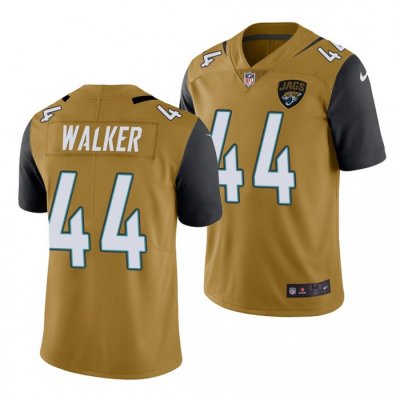 Georgia Bulldogs Travon Walker Men's #44 NFL Jacksonville Jaguars 2022 Gold Draft Color Rush Football NCAA Jersey 2406IRTO3