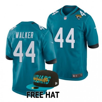 Georgia Bulldogs Travon Walker Men's #44 NFL Jacksonville Jaguars 2022 Teal Draft Game Football NCAA Jersey 2406UYPZ1