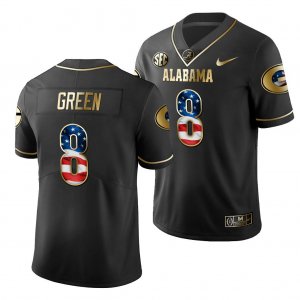 Georgia Bulldogs A.J. Green Men's #8 Stars and Stripes Black 2019 History Player Football NCAA Jersey 2406AKDZ7