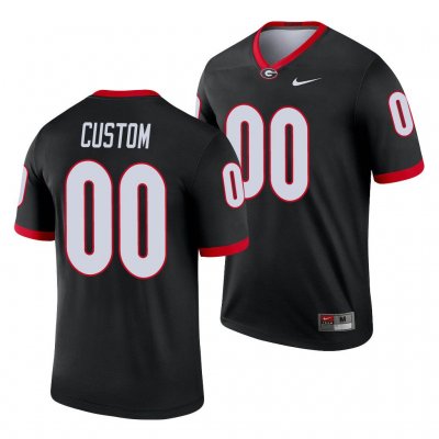 Georgia Bulldogs Custom Men's #00 Alternate Black Legend Football NCAA Jersey 2406NPVG4