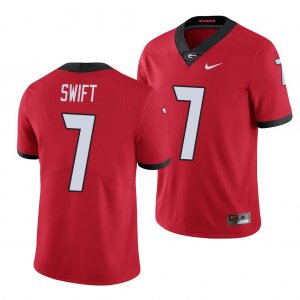 Georgia Bulldogs D'Andre Swift Men's #7 Limited Red Football NCAA Jersey 2406MFPH7