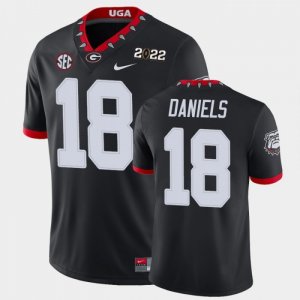 Georgia Bulldogs JT Daniels Men's #18 Game 2021 National Champions Black Football NCAA Jersey 2406OFQE0