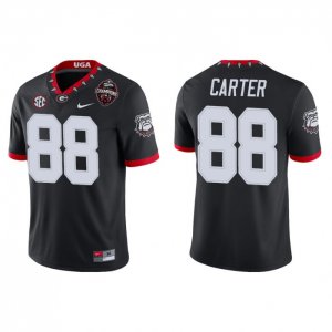 Georgia Bulldogs Jalen Carter Men's #88 2022 National Champions Playoff Black Game Football NCAA Jersey 2406LPQW8