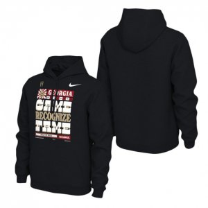 Georgia Bulldogs Men's 2022 National Champions Playoff Pullover Locker Room Black Football NCAA Hoodie 2406XBQG2