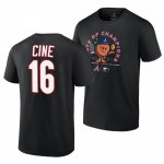 Georgia Bulldogs Men's Lewis Cine 2021 State of Champions 16 Black Peach x Atlanta Braves Football NCAA T-Shirt 2406CMYP3