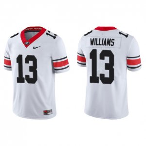 Georgia Bulldogs Mykel Williams Men's #13 Game Alternate White Football NCAA Jersey 2406YWRW8