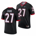 Georgia Bulldogs Nick Chubb Men's #27 Black Legend Football NCAA Jersey 2406VGXW3