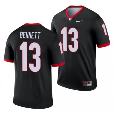 Georgia Bulldogs Stetson Bennett Men's #13 Alternate Black Legend Football NCAA Jersey 2406FRRG7