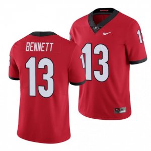 Georgia Bulldogs Stetson Bennett Men's #13 Limited Red Football NCAA Jersey 2406JIJZ2