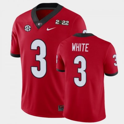 Georgia Bulldogs Zamir White Men's #3 Game 2021 National Champions Red Football NCAA Jersey 2406KAZT1