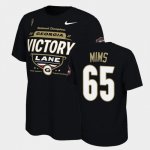 Georgia Bulldogs Amarius Mims Men's #65 Black 2021 National Champions Football NCAA T-Shirt 2406KHQK0